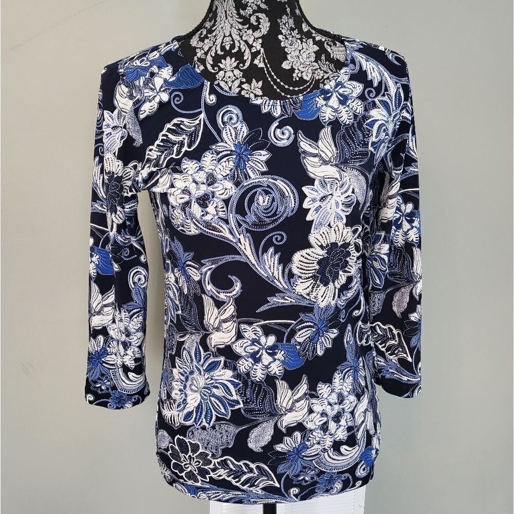 Ruby Rd Blue Blouse XS size